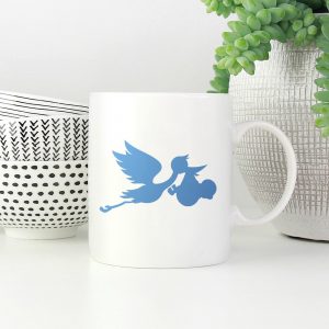 Stork with Baby Stencil - Art and Wall Stencil - Image 5