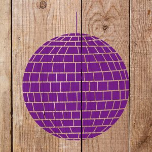 Disco Ball Stencil - Art and Wall Stencil - Image 5