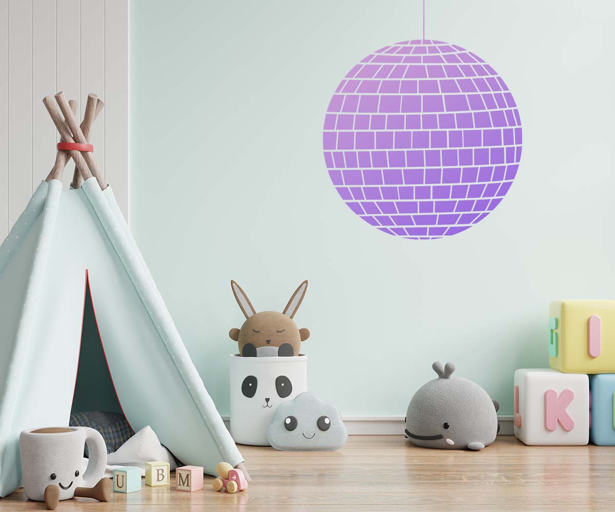 Disco Ball Stencil - Art and Wall Stencil - Stencil Giant