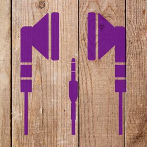 Ear Buds Stencil - Art and Wall Stencil - Image 5