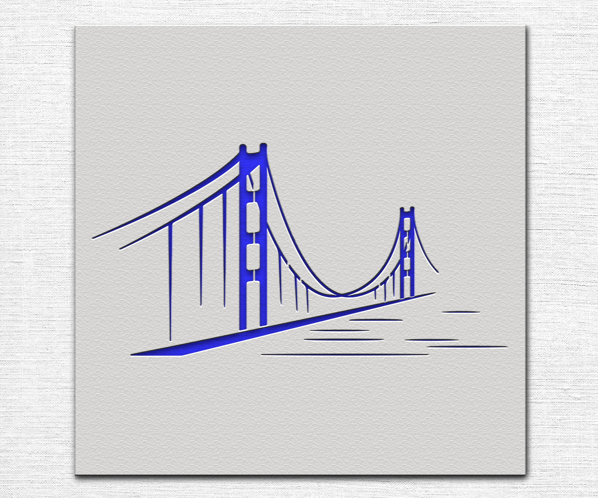 Golden Gate Bridge Stencil Art and Wall Stencil Stencil Giant