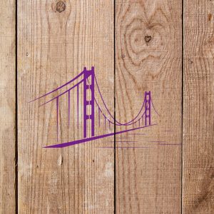 Golden Gate Bridge Stencil - Art and Wall Stencil - Image 5