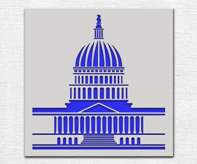 Capitol Dome Building Stencil - Art and Wall Stencil - Stencil Giant