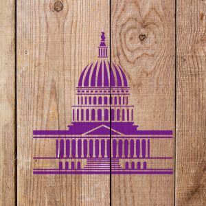 Capitol Dome Building Stencil - Art and Wall Stencil - Image 4