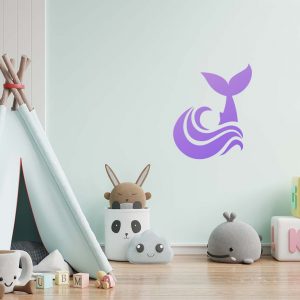 Whale Tail Wave Stencil - Art and Wall Stencil - Image 6