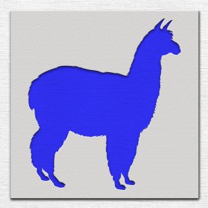 Llama Stencil - Art and Wall Stencil - Image 3