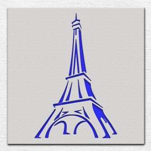 Eiffel Tower Stencil - Art and Wall Stencil - Image 3
