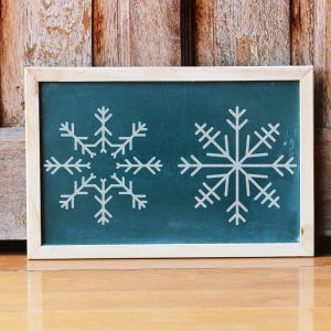 Two Snowflakes Stencil - Art and Wall Stencil - Image 4