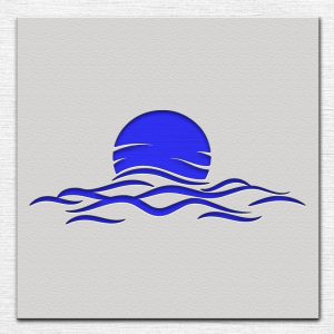 Sunset Stencil - Art and Wall Stencil - Image 4