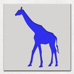Giraffe Stencil - Art and Wall Stencil - Image 3
