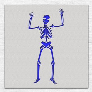 Skeleton Stencil - Art and Wall Stencil - Image 3