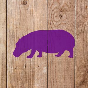 Hippopotamus Stencil - Art and Wall Stencil - Image 4