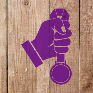 Holding a Medal Stencil - Art and Wall Stencil - Image 5