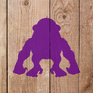 Gorilla Stencil - Art and Wall Stencil - Image 4