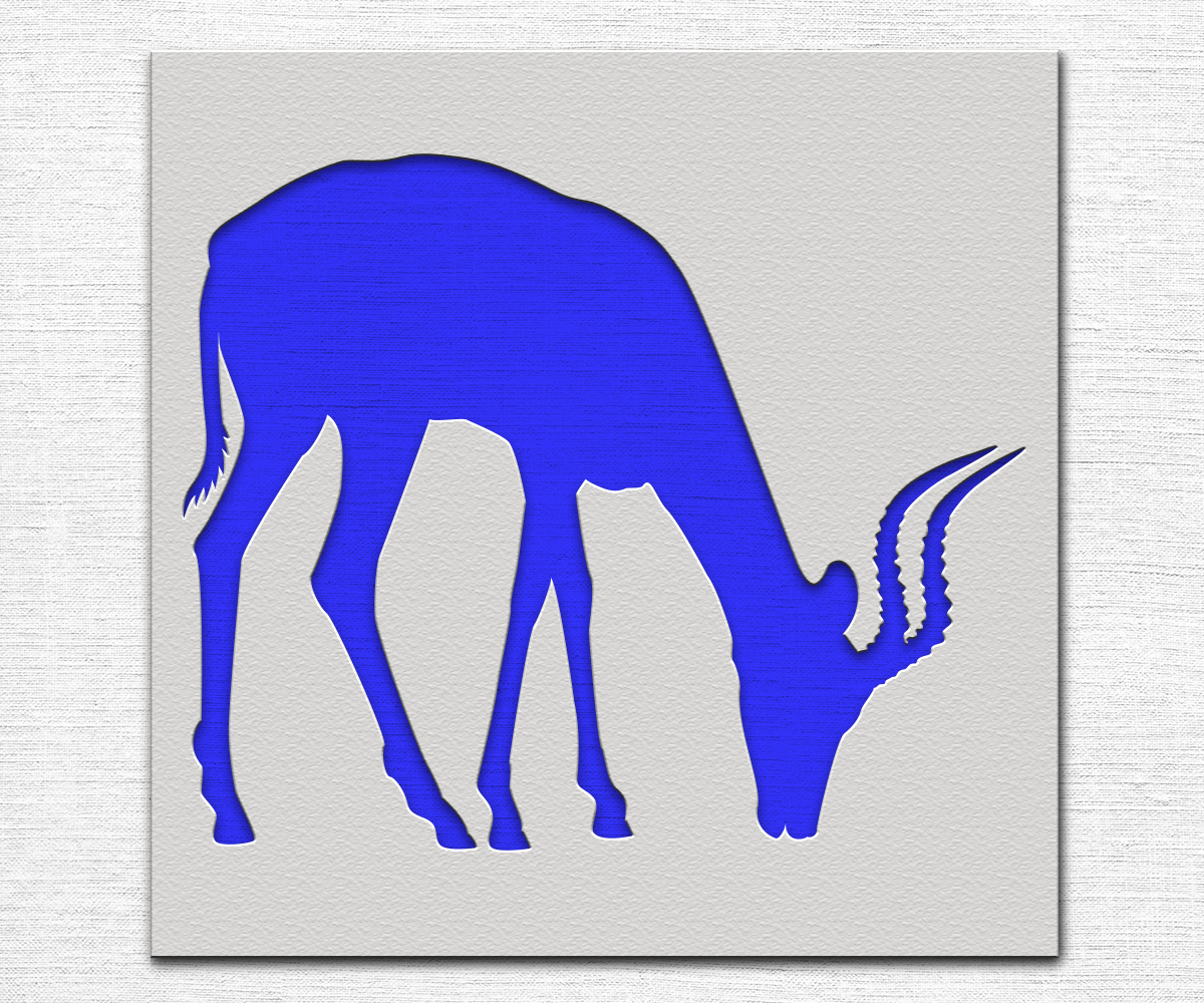 Antelope Stencil - Art and Wall Stencil - Stencil Giant