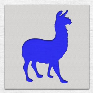 Llama Stencil - Art and Wall Stencil - Image 3