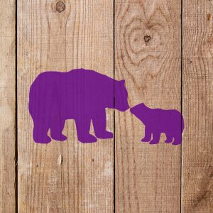 Momma Bear and Cub Stencil - Art and Wall Stencil - Image 4
