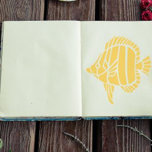 Tropical Fish Stencil - Art and Wall Stencil - Image 4