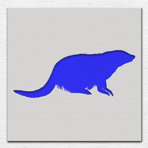 Otter Stencil - Art and Wall Stencil - Image 3