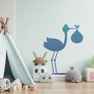 Stork with Bundle Stencil - Art and Wall Stencil - Image 5