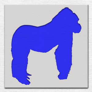 Gorilla Stencil - Art and Wall Stencil - Image 3
