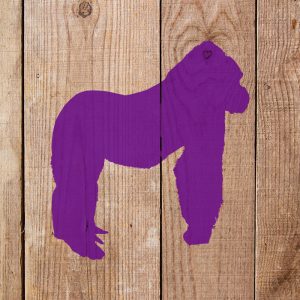 Gorilla Stencil - Art and Wall Stencil - Image 4