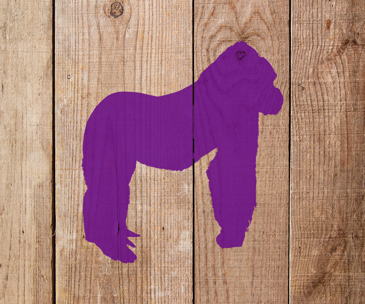 Gorilla Stencil - Art and Wall Stencil - Stencil Giant