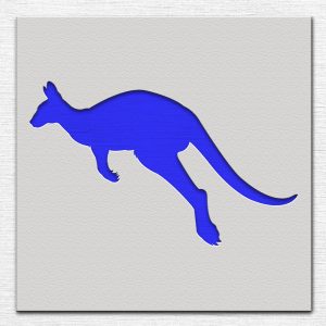 Kangaroo Stencil - Art and Wall Stencil - Image 3