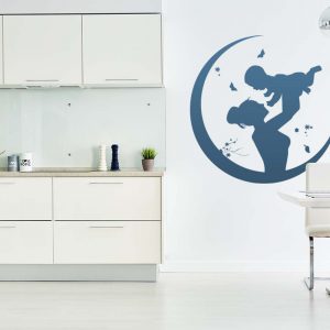 Mother and Baby in the Moon Stencil - Art and Wall Stencil - Image 6