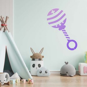 Baby Rattle Stencil - Art and Wall Stencil - Image 4