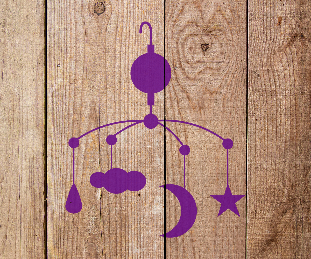 Baby Mobile Stencil Art and Wall Stencil Stencil Giant