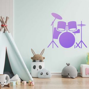 Drum Set Stencil - Art and Wall Stencil - Image 3