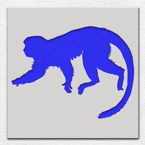 Monkey Stencil - Art and Wall Stencil - Image 3