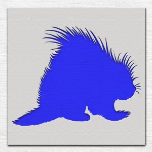 Porcupine Stencil - Art and Wall Stencil - Image 3
