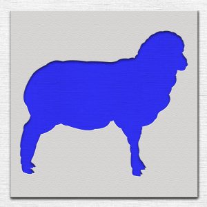 Sheep Stencil - Art and Wall Stencil - Image 3