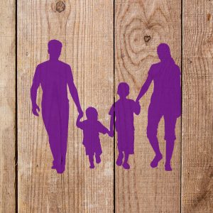 Family Walking Stencil - Art and Wall Stencil - Image 3