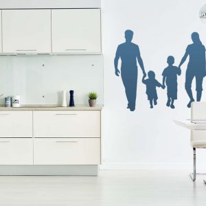 Family Walking Stencil - Art and Wall Stencil - Image 4