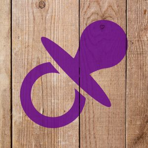 Baby Pacifier Stencil - Art and Wall Stencil - Image 3