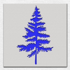 Pine Tree Stencil - Art and Wall Stencil - Image 3