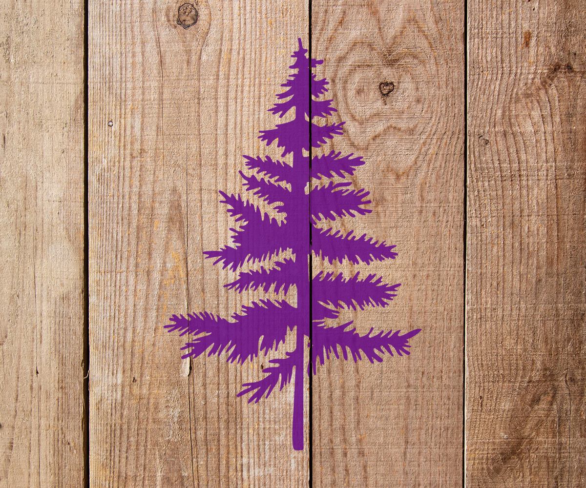 Pine Tree Stencil Art and Wall Stencil Stencil Giant