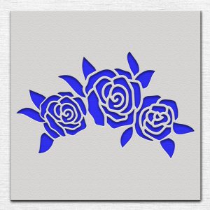Roses Stencil - Art and Wall Stencil - Image 3