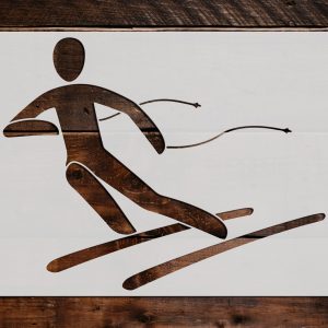 Dripping Stencil Wall Skimboard  Sports and Teams Wall Art by The