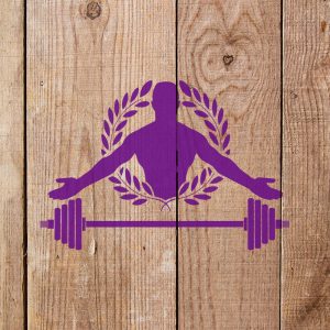 Weight Lifting Stencil - Art and Wall Stencil - Image 5