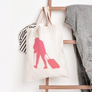 Walking with Suitcase Stencil - Art and Wall Stencil - Image 4