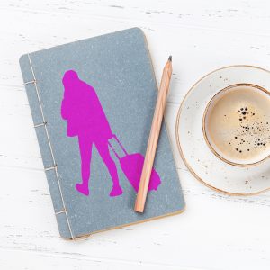 Walking with Suitcase Stencil - Art and Wall Stencil - Image 5