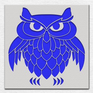 Owl Stencil - Art and Wall Stencil - Image 3