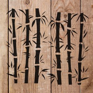 Bamboo Stencil - Art and Wall Stencil - Image 4