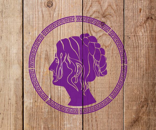 Woman's Face Scroll Design Stencil - Art and Wall Stencil