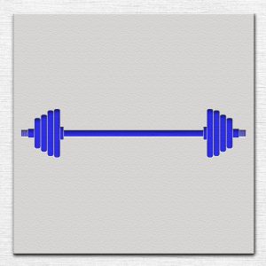 Barbell Stencil - Art and Wall Stencil - Image 4