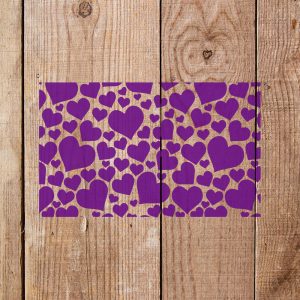 Multiple Hearts Stencil - Art and Wall Stencil - Image 4